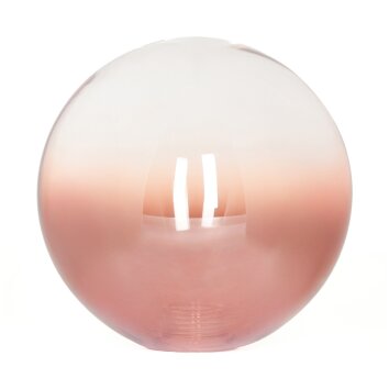 Paralume in vetro  Chehalis Vetro di ricambio, pezzo di ricambio 12 cm Chiaro, Ramato