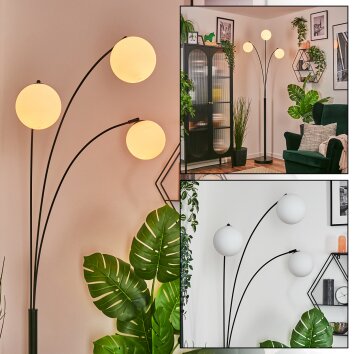 Gastor Lampada a sfera, Lampada da terra Bianco, 3-Luci