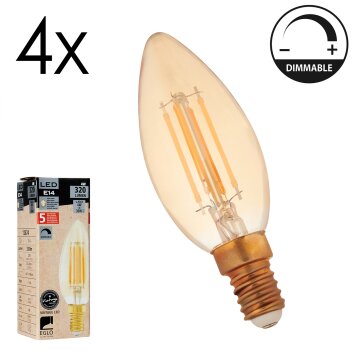 E14 LED 4 Watt bianco caldo dimmerabile 320 Lumen