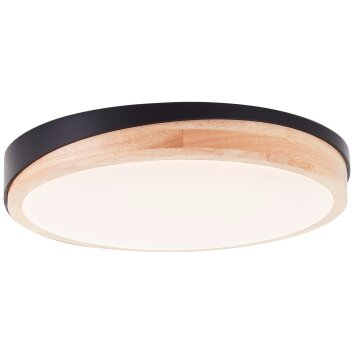 Illuminazione Brilliant Baarlo Plafoniera LED Nero, 1-Luce