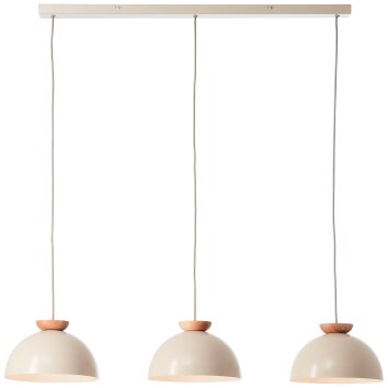 Illuminazione Brilliant Nalam Lampada a sospensione Beige, 3-Luci