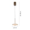 Illuminazione Paul Neuhaus ELIPSA Lampada a sospensione LED Bronzo, 1-Luce