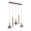 Illuminazione Paul Neuhaus BOWL Lampada a sospensione LED Marrone, 5-Luci