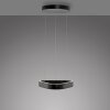 Paul Neuhaus Q-Serie Q-STRETTO Lampada a sospensione LED Nero, 2-Luci, Telecomando