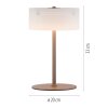 Illuminazione Paul Neuhaus MARIKA Lampada da tavolo LED Sabbia, 1-Luce