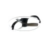 Illuminazione Reality mit Lampada con ventilatore LED Nero, 1-Luce, Telecomando