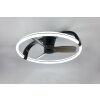 Illuminazione Reality mit Lampada con ventilatore LED Nero, 1-Luce, Telecomando