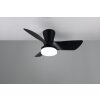 Illuminazione Reality mit Lampada con ventilatore LED Nero, 1-Luce, Telecomando