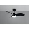 Illuminazione Reality mit Lampada con ventilatore LED Nero, 1-Luce, Telecomando