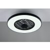 Illuminazione Reality mit Lampada con ventilatore LED Nero, 2-Luci, Telecomando, Cambia colore