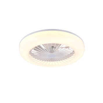 Illuminazione Reality mit Lampada con ventilatore LED Bianco, 1-Luce, Telecomando