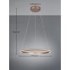 Illuminazione Trio Leuchten Amador Lampada a sospensione LED Marrone, 1-Luce