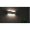 Illuminazione Trio Leuchten Conchita Applique LED Nero, 1-Luce, Telecomando