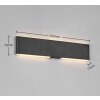 Illuminazione Trio Leuchten Conchita Applique LED Nero, 1-Luce, Telecomando