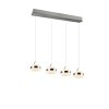 Illuminazione Trio Leuchten Dios Lampada a sospensione LED Nichel opaco, 4-Luci