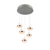 Illuminazione Trio Leuchten Dios Lampada a sospensione LED Nichel opaco, 5-Luci