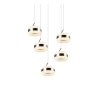 Illuminazione Trio Leuchten Dios Lampada a sospensione LED Nichel opaco, 5-Luci