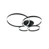 Illuminazione Trio Leuchten Drake Plafoniera LED Nero, 1-Luce, Telecomando