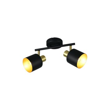 Illuminazione Trio Leuchten Eva Faretto da soffitto Nero-Oro, 2-Luci