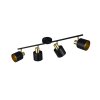 Illuminazione Trio Leuchten Eva Faretto da soffitto Nero-Oro, 4-Luci