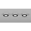 Illuminazione Trio Leuchten Himal Lampada da incasso LED Nero, 3-Luci