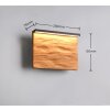Illuminazione Trio Leuchten Kalea Applique LED Legno chiaro, 1-Luce