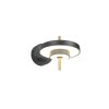 Illuminazione Trio Leuchten KEATON Applique LED Nero-Oro, 1-Luce