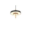 Illuminazione Trio Leuchten KEATON Lampada a sospensione LED Nero-Oro, 1-Luce
