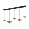 Illuminazione Trio Leuchten KEATON Lampada a sospensione LED Nero-Oro, 1-Luce