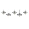 Illuminazione Trio Leuchten KEATON Lampada a sospensione LED Nero-Oro, 1-Luce