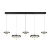 Illuminazione Trio Leuchten KEATON Lampada a sospensione LED Nero-Oro, 1-Luce