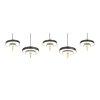 Illuminazione Trio Leuchten KEATON Lampada a sospensione LED Nero-Oro, 1-Luce