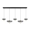 Illuminazione Trio Leuchten KEATON Lampada a sospensione LED Nero-Oro, 1-Luce