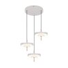 Illuminazione Trio Leuchten KEATON Lampada a sospensione LED Grigio, 3-Luci