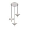 Illuminazione Trio Leuchten KEATON Lampada a sospensione LED Grigio, 3-Luci