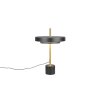 Illuminazione Trio Leuchten KEATON Lampada da tavolo LED Nero-Oro, 1-Luce