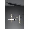 Illuminazione Trio Leuchten Melita Lampada a sospensione LED Nero-Oro, 1-Luce