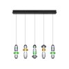 Illuminazione Trio Leuchten Minerva Lampada a sospensione LED Colorato, 5-Luci