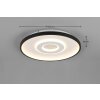 Illuminazione Trio Leuchten Nazar Plafoniera LED Nero, 1-Luce