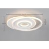 Illuminazione Trio Leuchten Nazar Plafoniera LED Bianco, 1-Luce