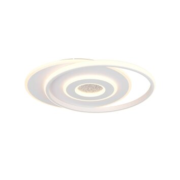 Illuminazione Trio Leuchten Nazar Plafoniera LED Bianco, 1-Luce