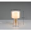 Illuminazione Trio Leuchten Rocka Lampada da tavolo Marrone, Oro, 1-Luce