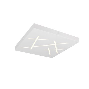 Illuminazione Trio Leuchten Snip Plafoniera LED Bianco, 1-Luce, Telecomando