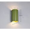 Illuminazione Trio Leuchten Soka Applique Verde, 2-Luci