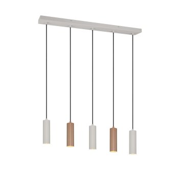 Illuminazione Trio Leuchten Soka Lampada a sospensione Marrone, 5-Luci