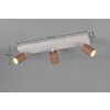 Illuminazione Trio Leuchten Soka Faretto da soffitto Marrone, 3-Luci
