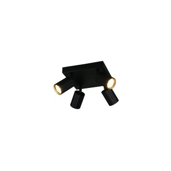 Illuminazione Trio Leuchten Soka Faretto da soffitto Nero, 4-Luci