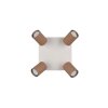 Illuminazione Trio Leuchten Soka Faretto da soffitto Marrone, 4-Luci
