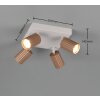 Illuminazione Trio Leuchten Soka Faretto da soffitto Marrone, 4-Luci