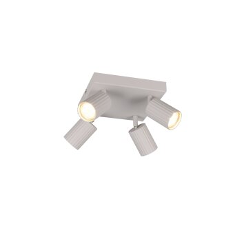 Illuminazione Trio Leuchten Soka Faretto da soffitto Grigio, 4-Luci